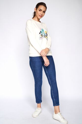 4 - Cream Graphic Sweater Top, image 4