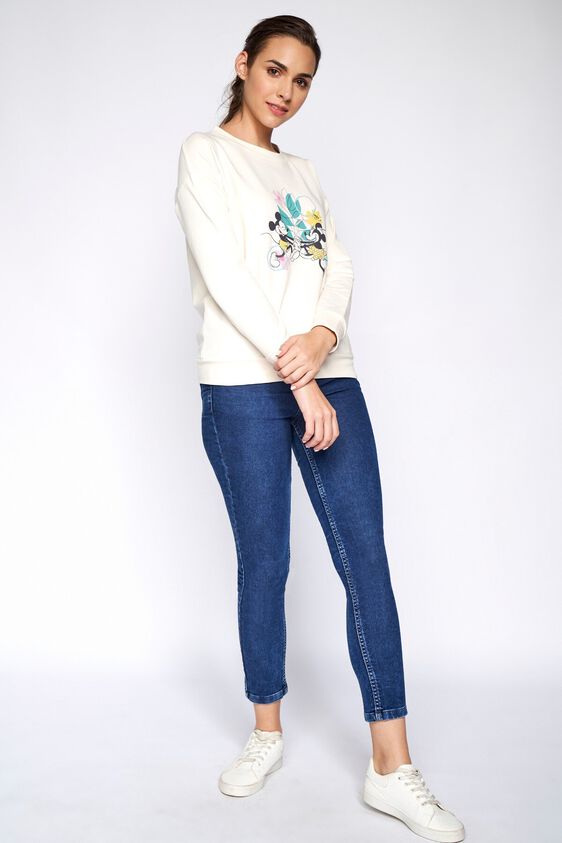 4 - Cream Graphic Sweater Top, image 4