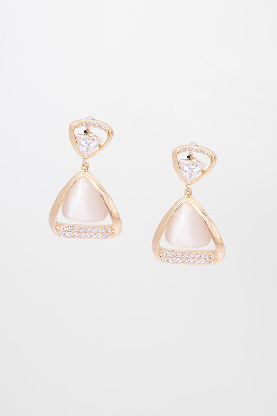 Gold Brass Earring, , image 1
