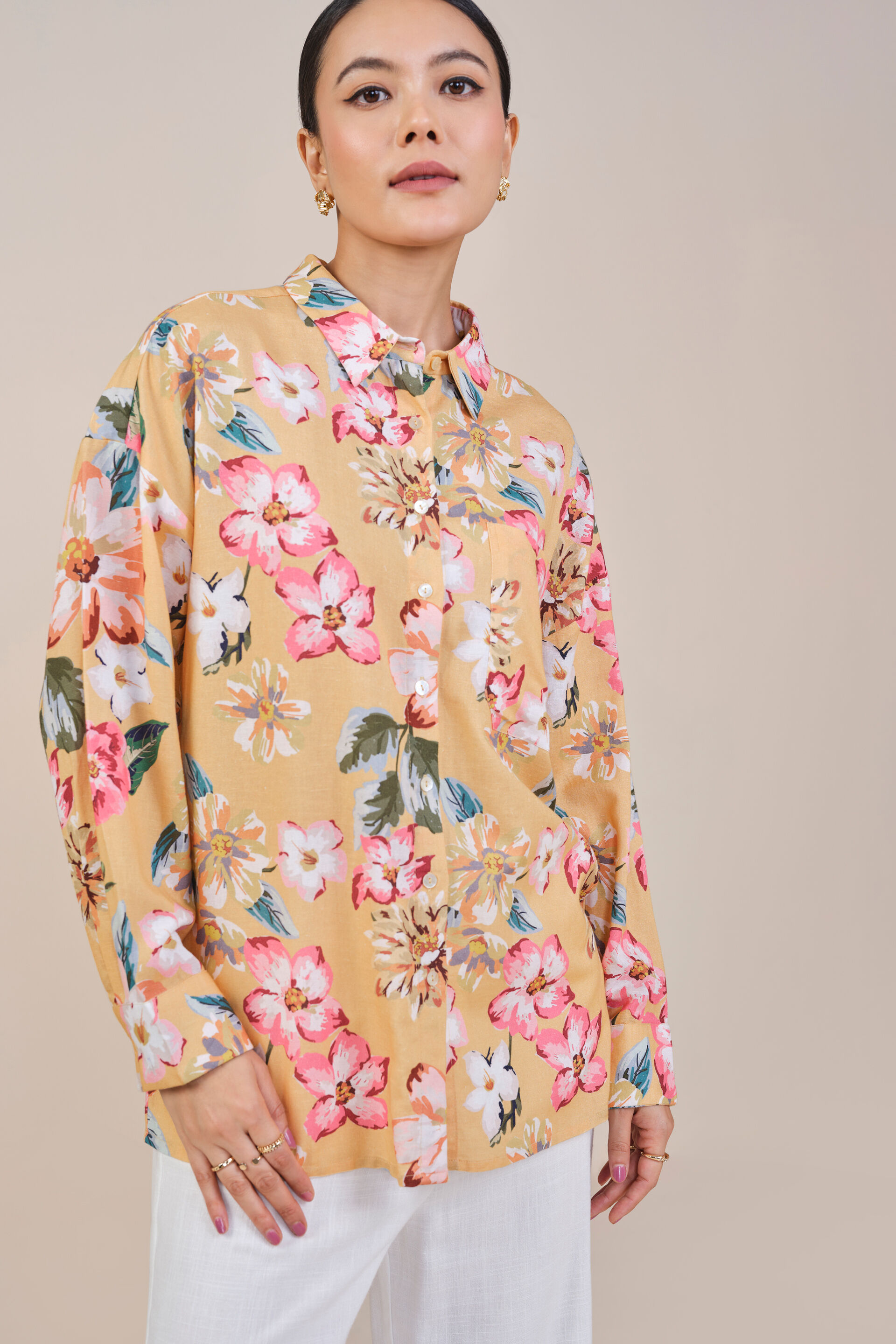 Fiorella Shirt, Yellow, image 4