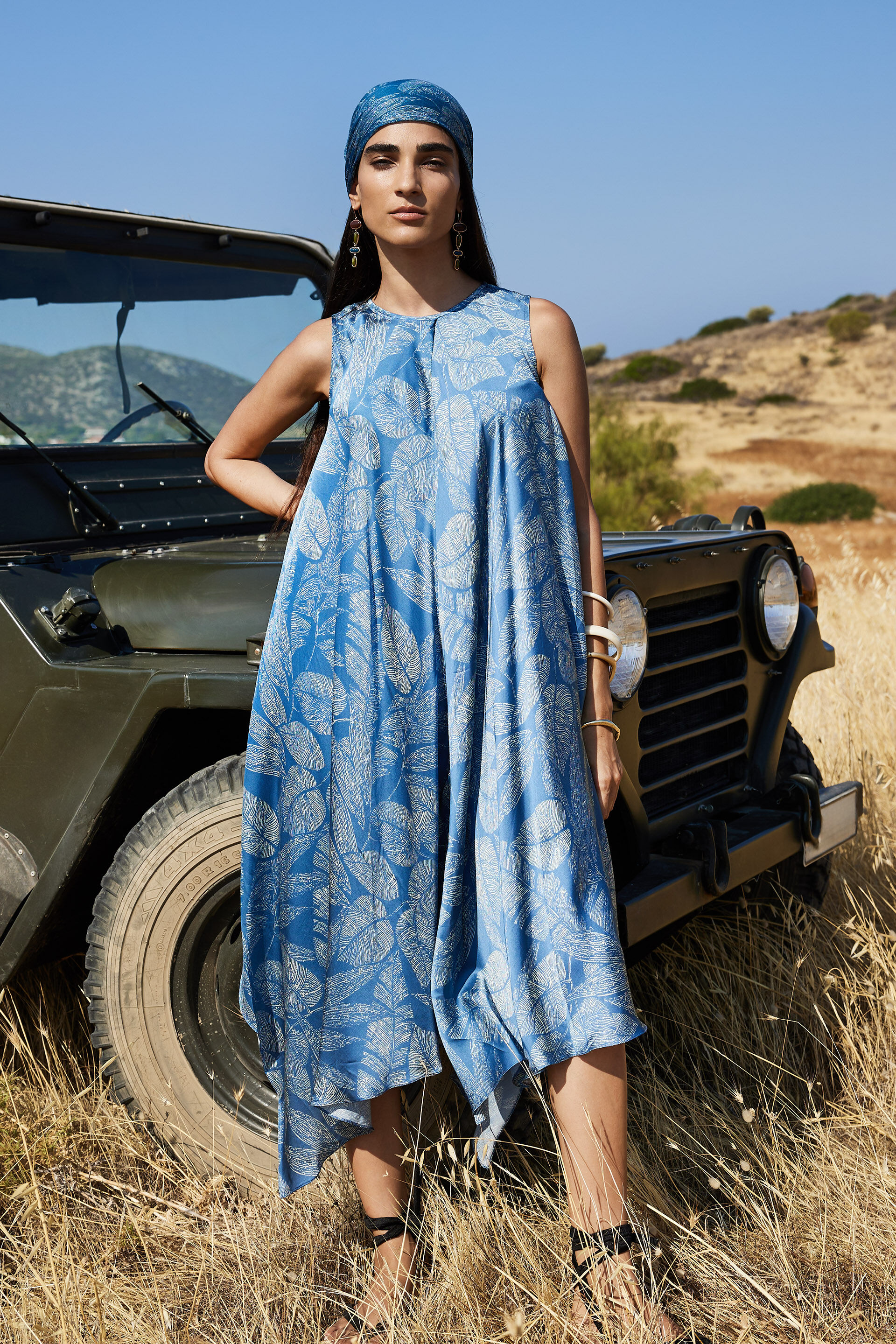 Myra Modal Dress, Blue, image 1