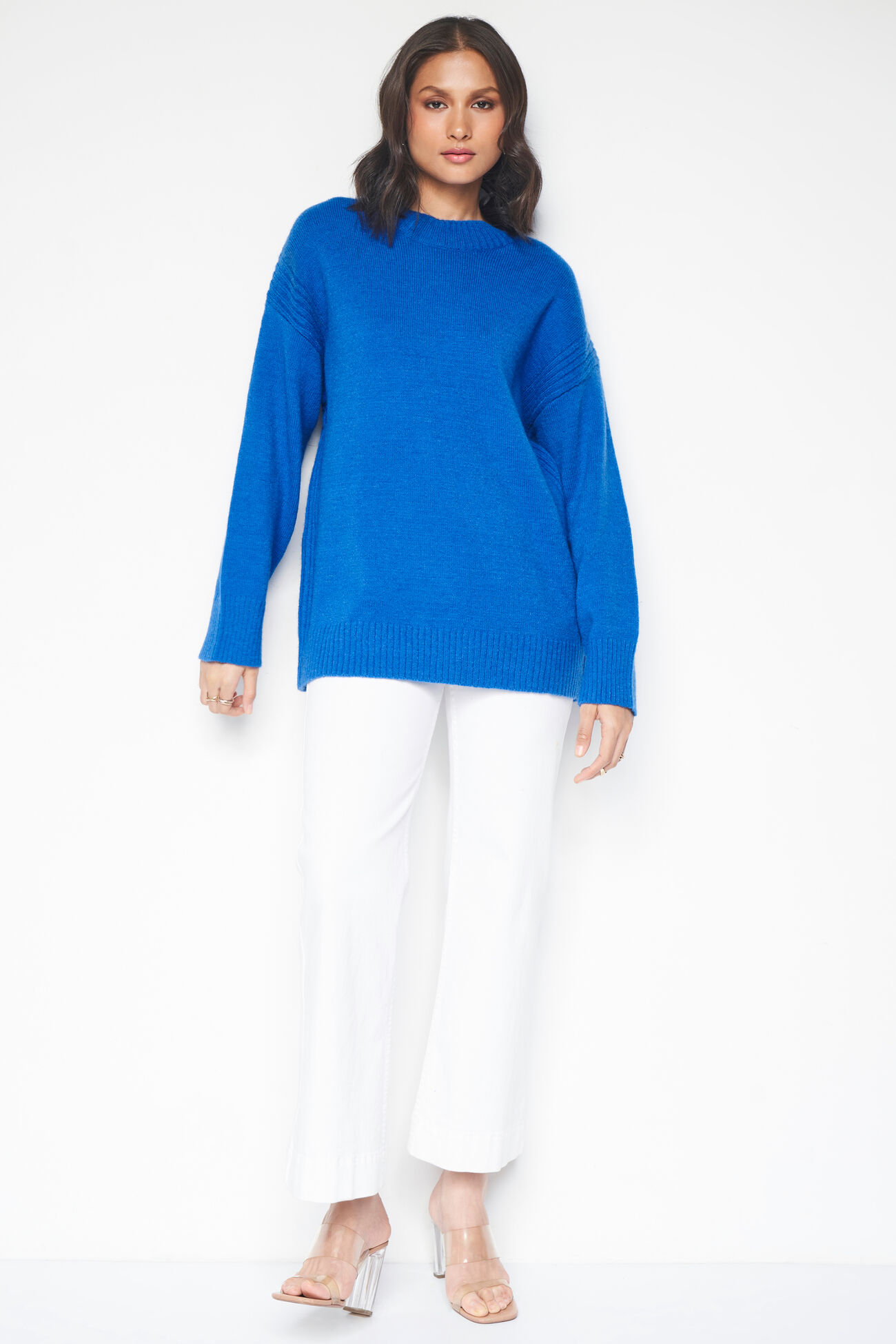Aspen Over-Sized Sweater, Blue, image 5