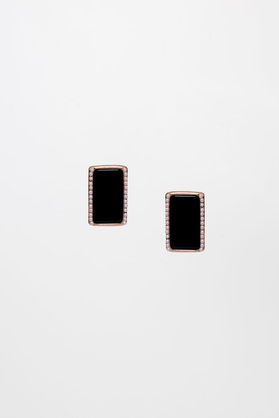 Black Brass Earring, , image 1