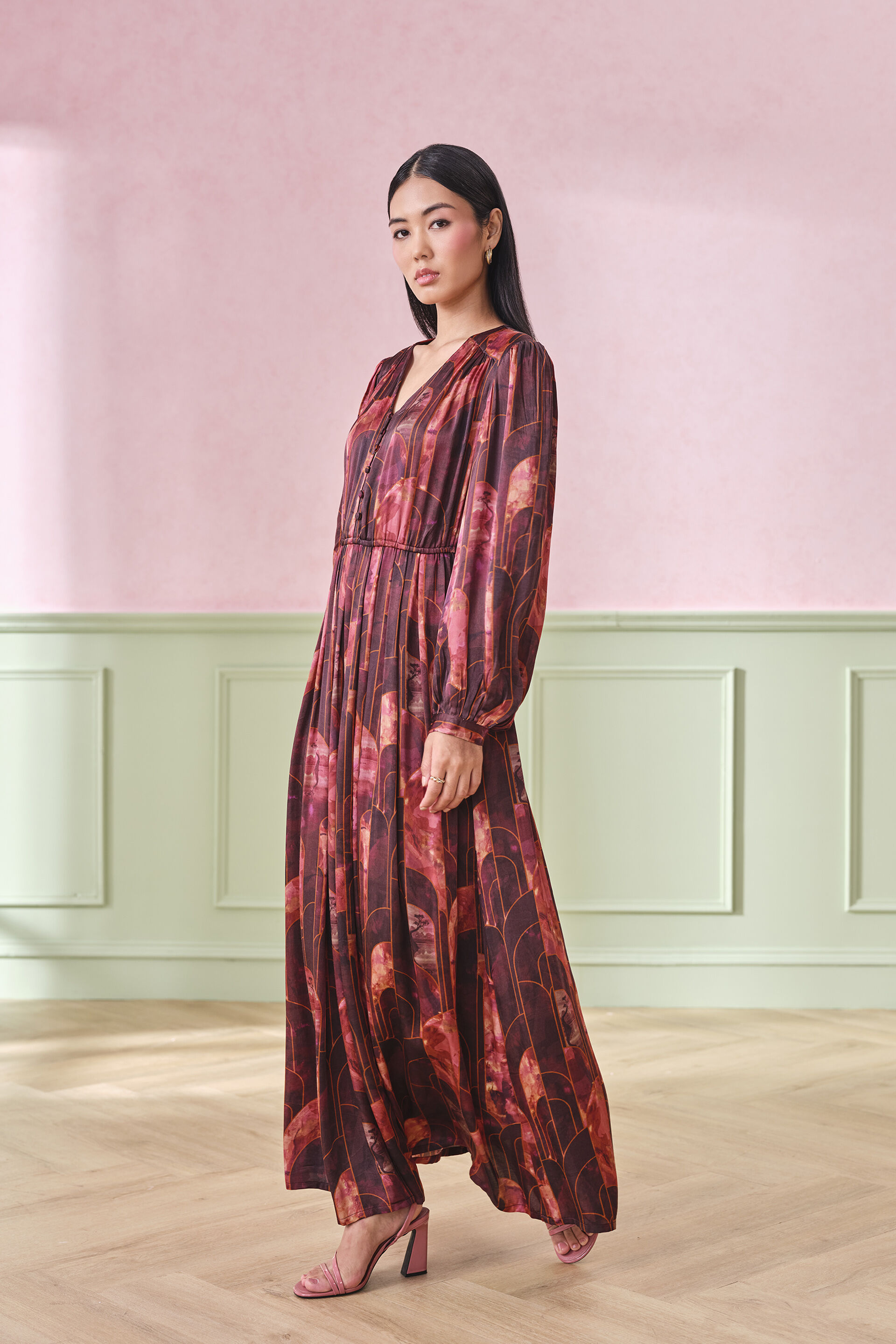 Pinot Promenade Viscose Maxi Dress
