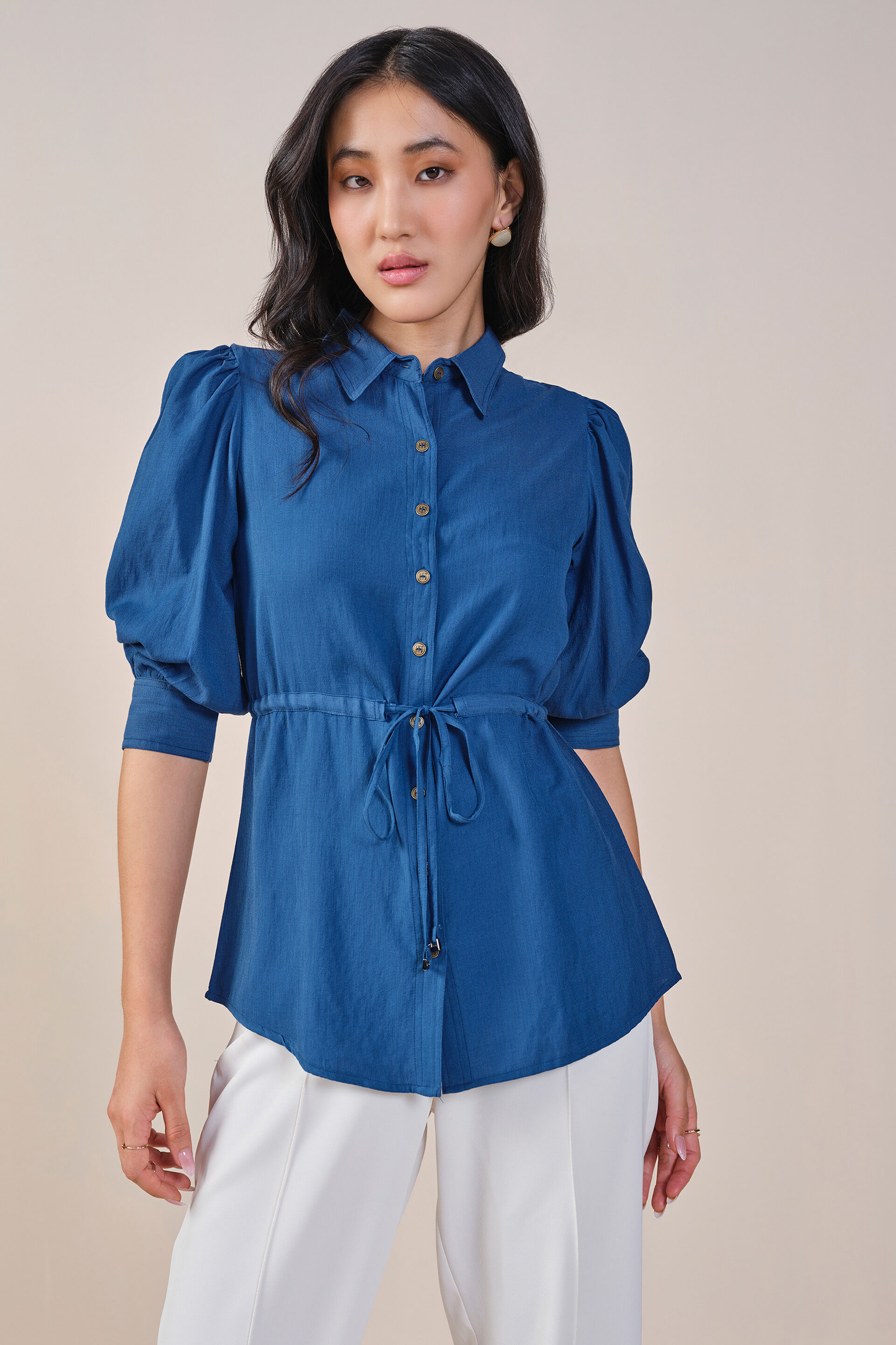 Oceanside Shirt, Indigo, image 4