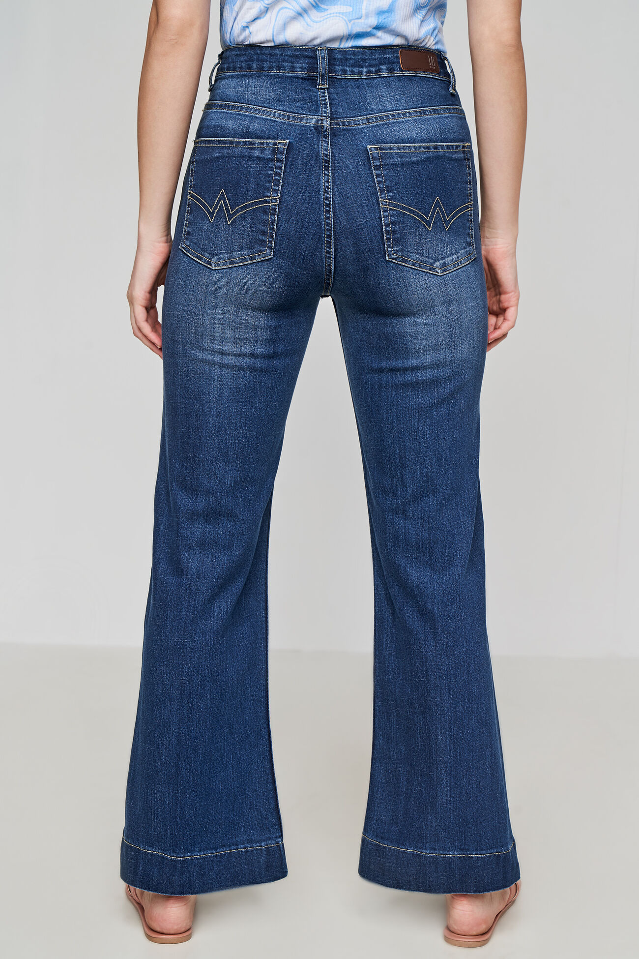 Midnight Blue Solid Straight Bottom, Midnight Blue, image 4