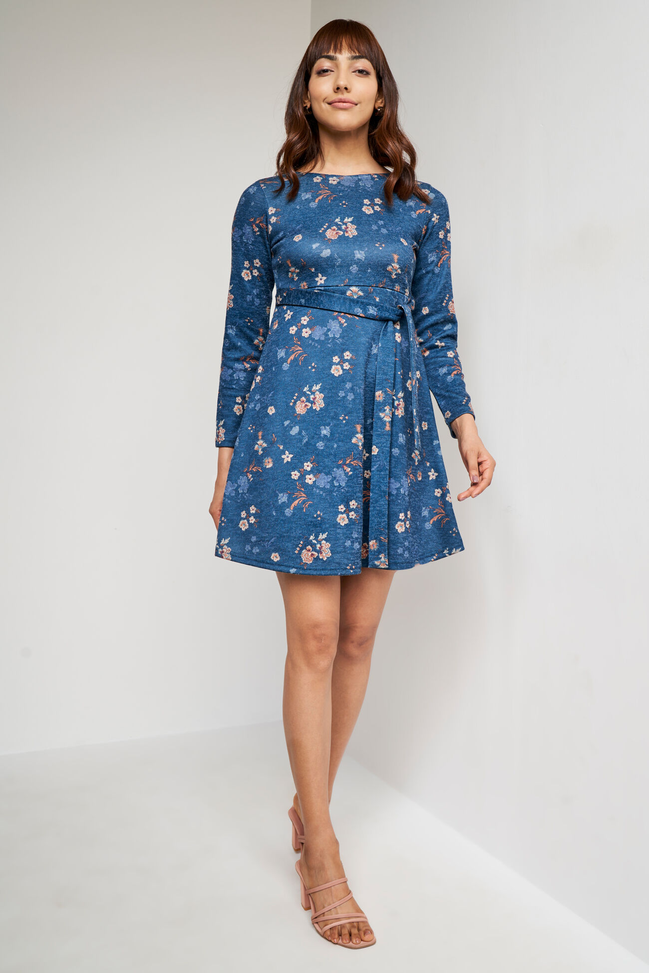 Multi Color Floral Straight Dress, Multi Color, image 1