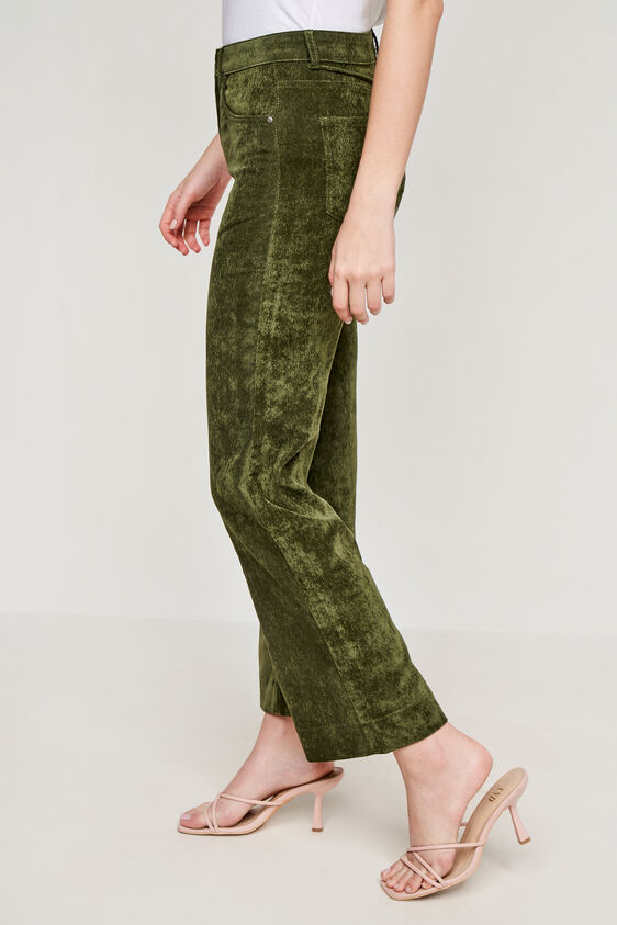 Solid Flared Bottom, Olive, image 3