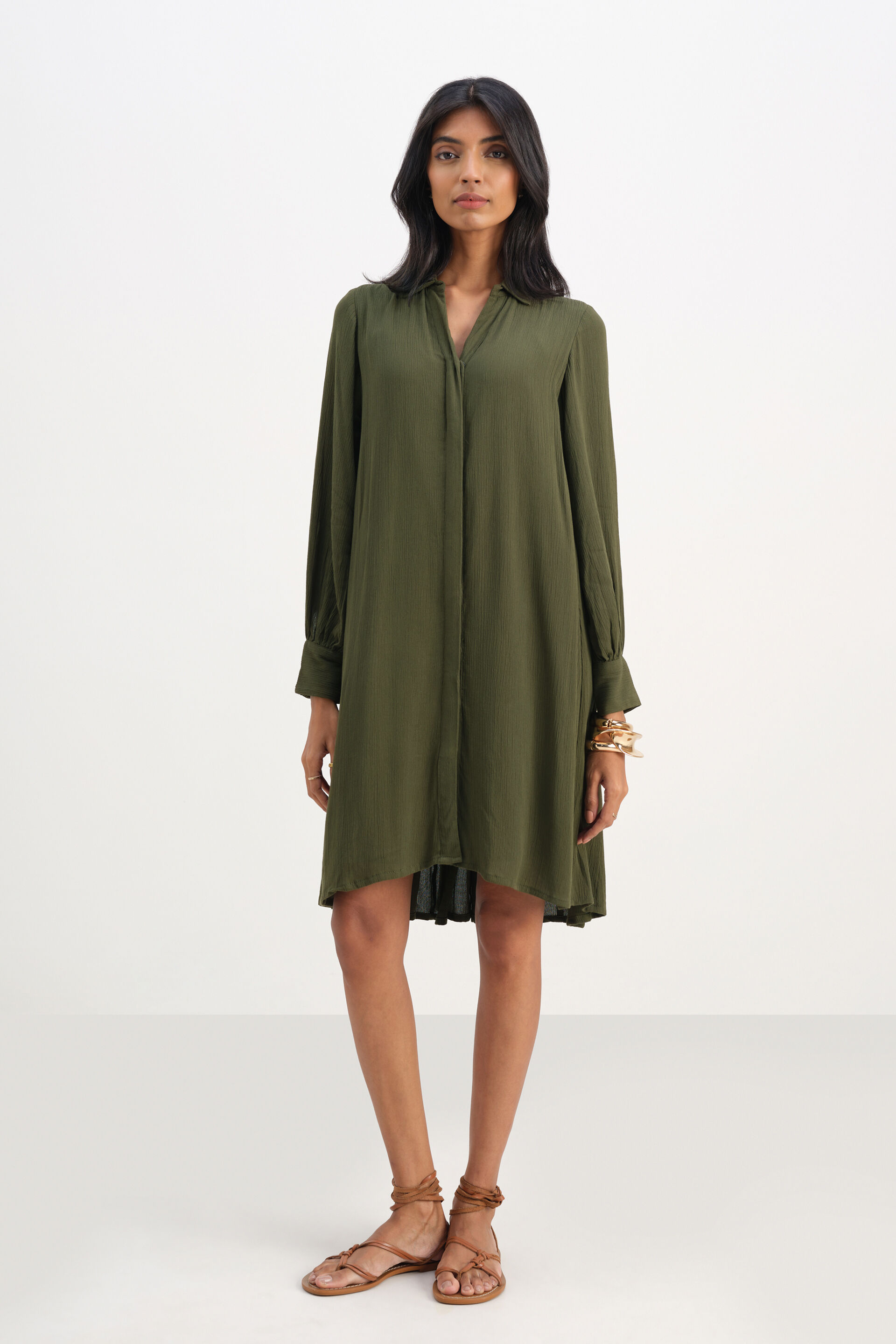 Olive Forest Trail Dress