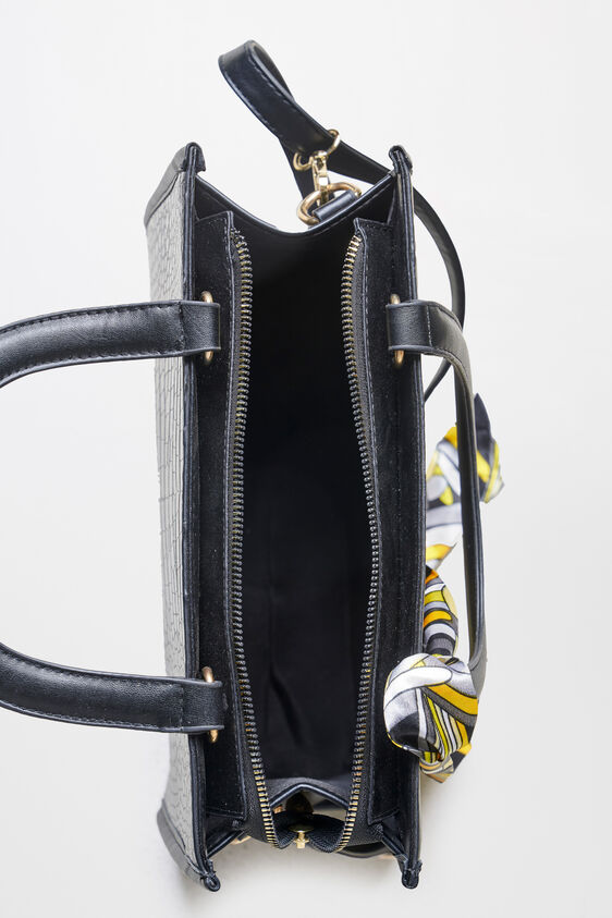 Black Polyurethane Ladies Purse, , image 4