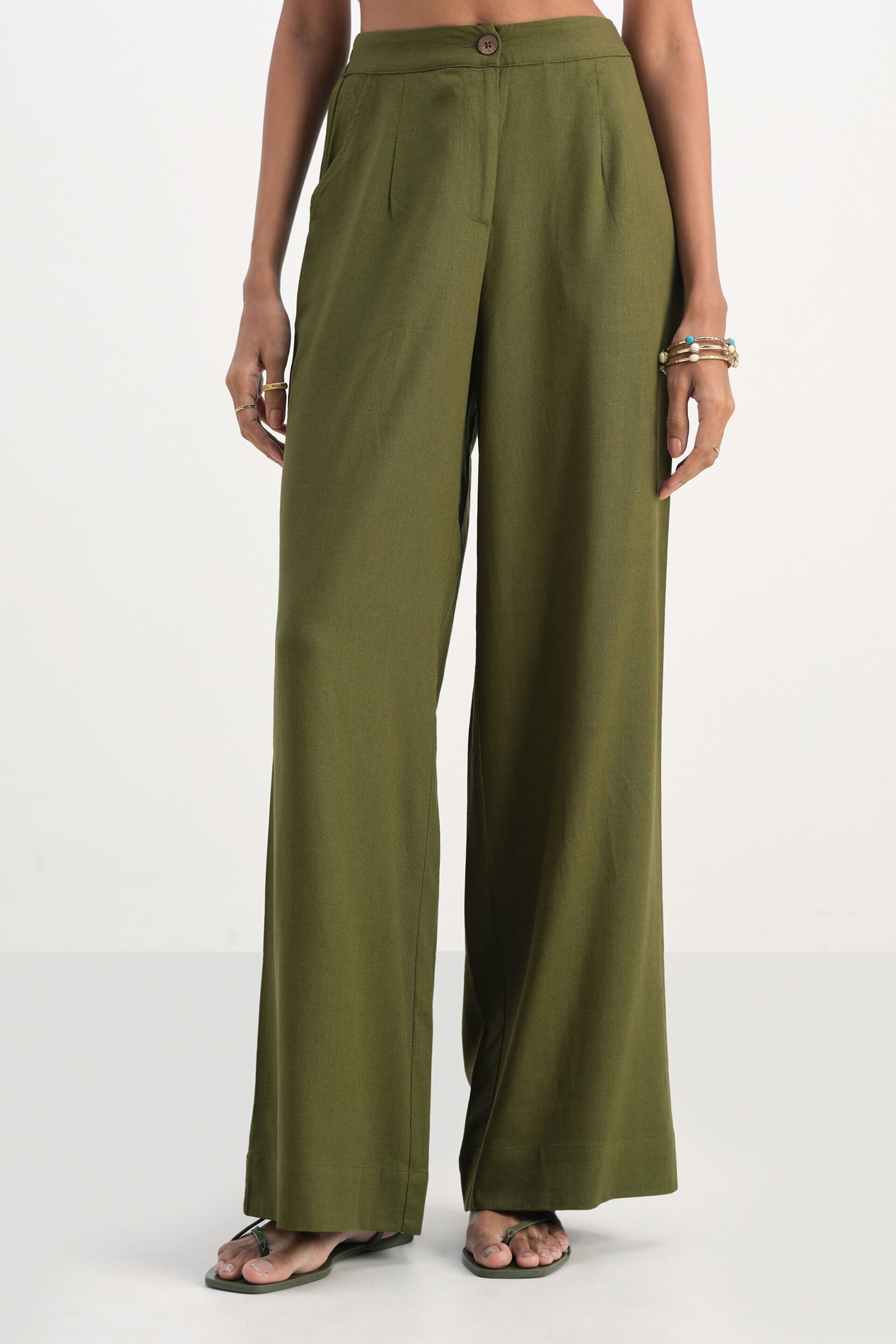 Mountain Olive Flair Bottoms, Olive, image 1
