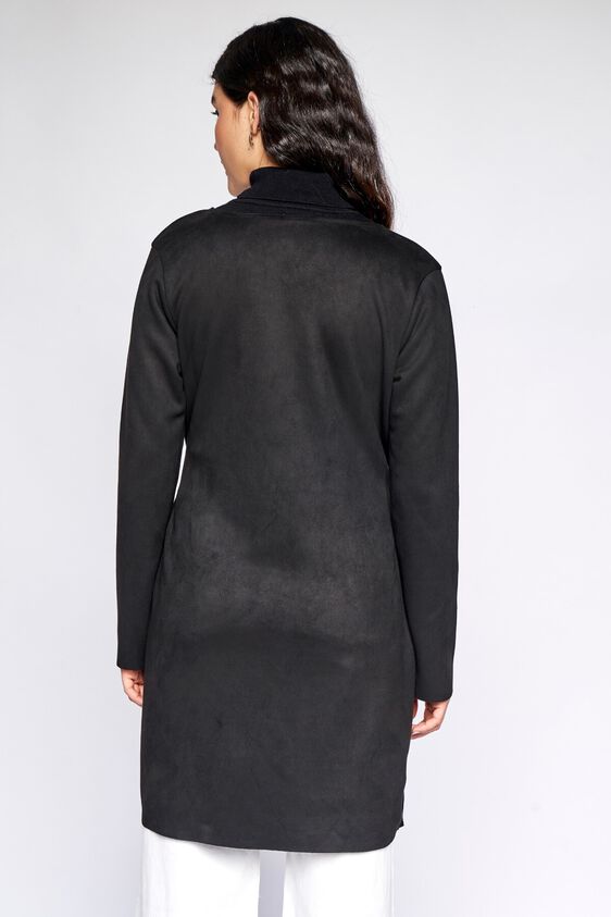 5 - Black Solid Wrap Jacket, image 5