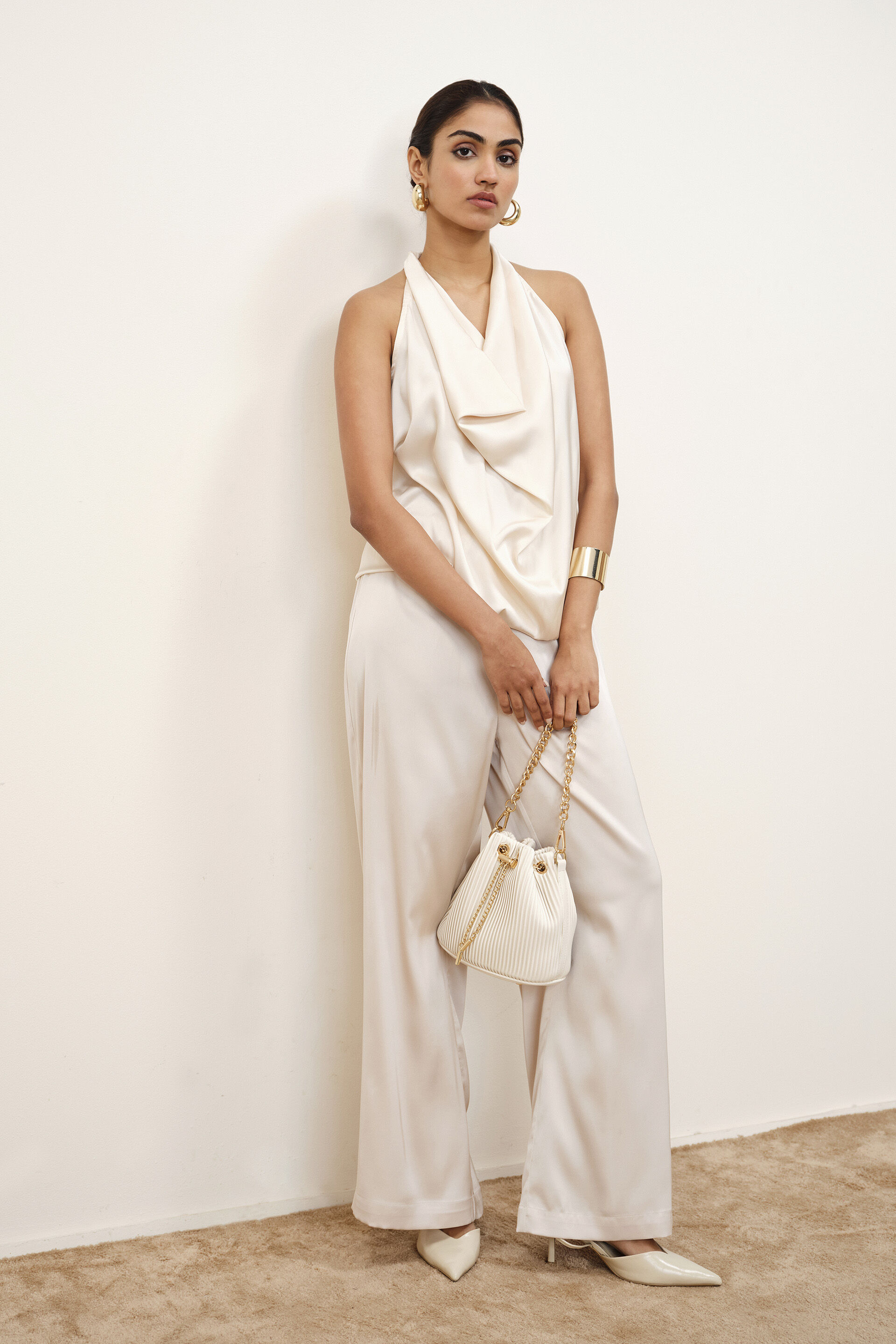 Julien Cream Top, Cream, image 4