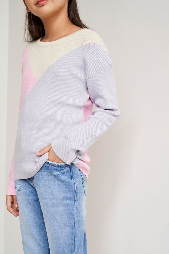 Multi Color Sweater Straight Top, Multi Color, image 6