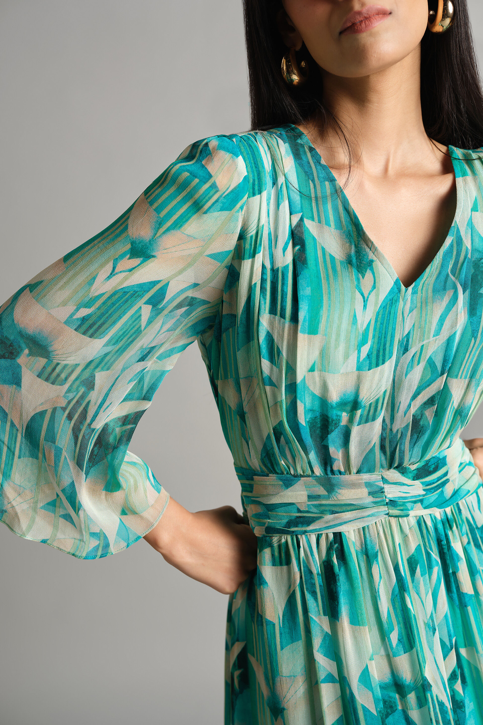 Aqua Dive Gown, Aqua, image 6