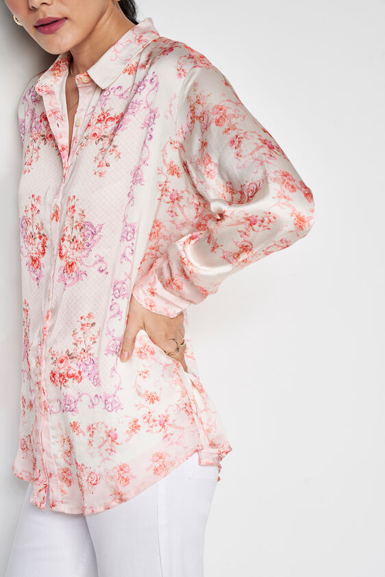 Multi Bloom Shirt Style Top, Multi Color, image 5