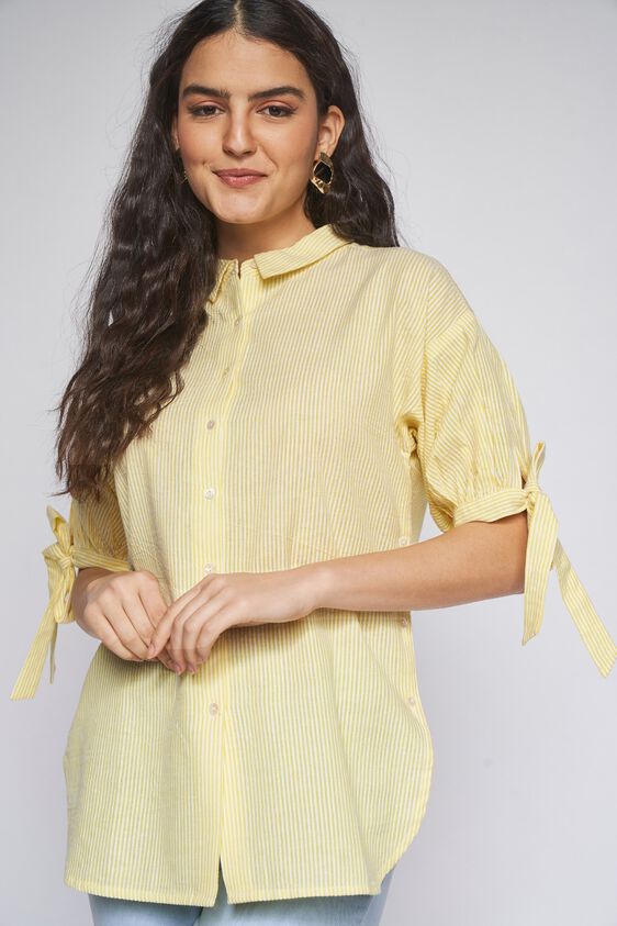 1 - Yellow Stripes Curved Top, image 1