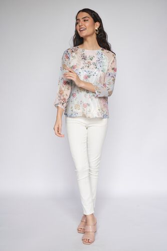 3 - Multi Floral Curved Top, image 3