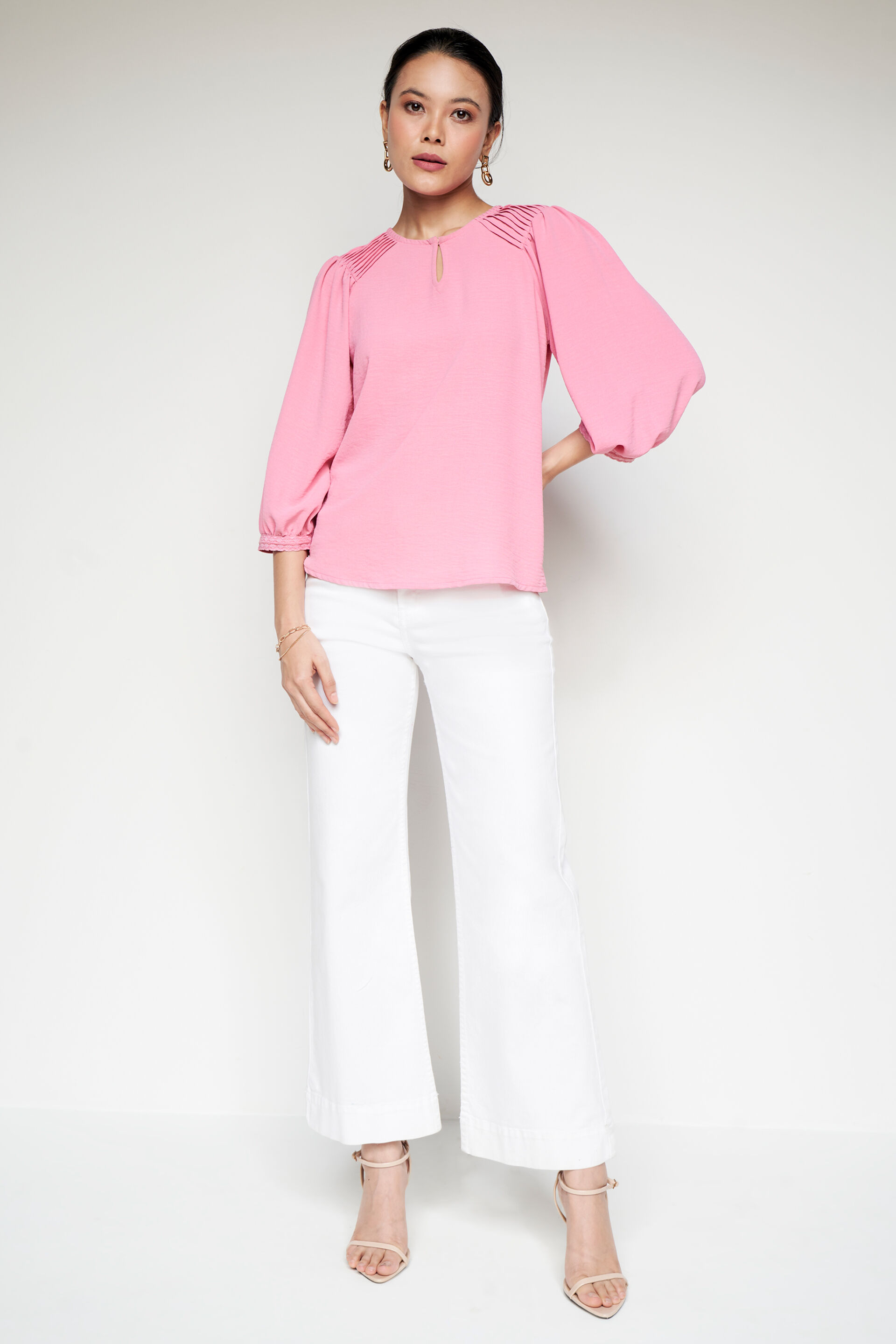 Blushing Shift Top, Pink, image 3
