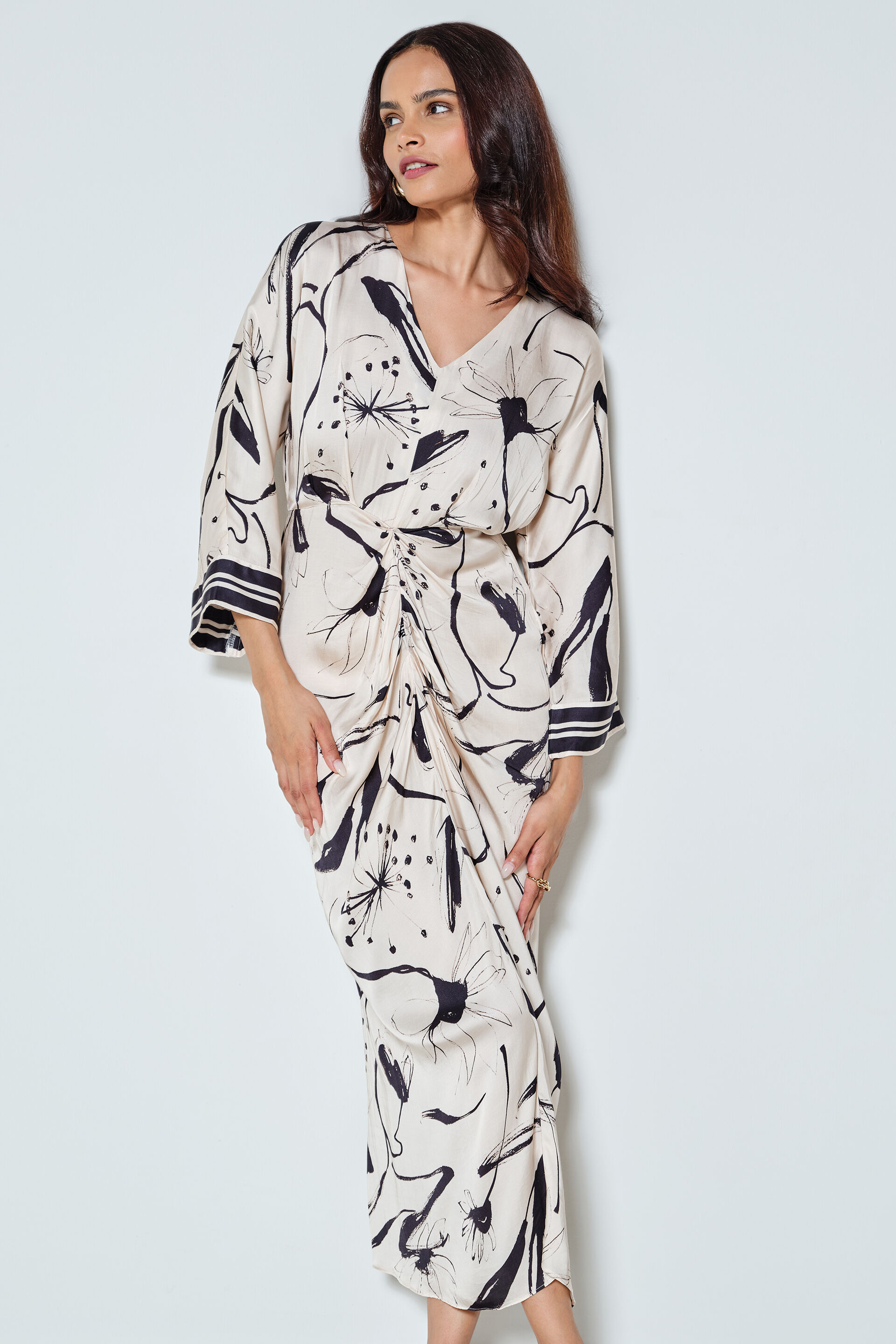 Araminta Dress, Black, image 3