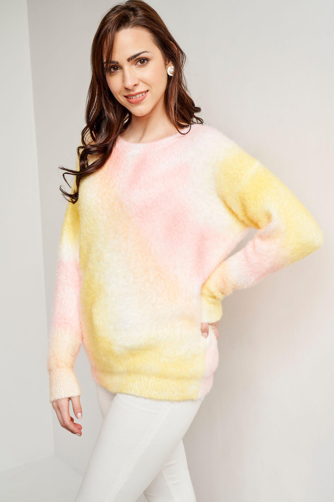 Multi Color Tie and Dye Straight Top, Multi Color, image 2