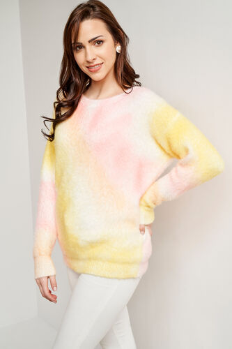 Multi Color Tie and Dye Straight Top, Multi Color, image 2