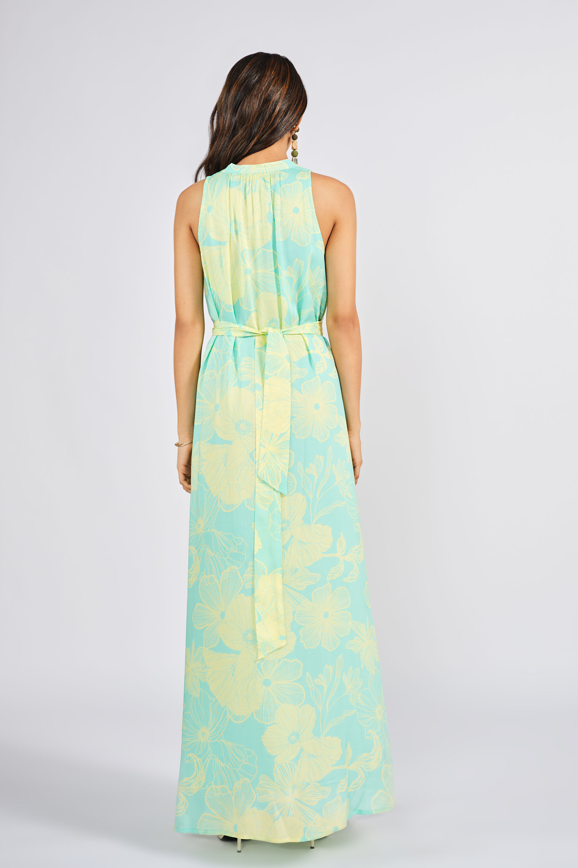 Farinosa Maxi Dress, Aqua, image 5
