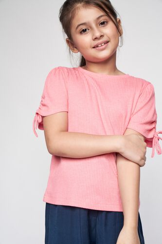 3 - Pink Solid Straight Top, image 3