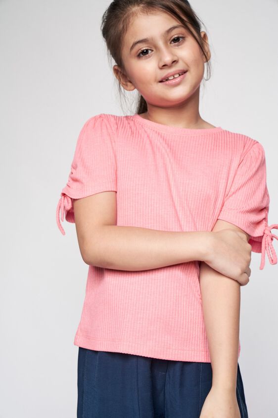 3 - Pink Solid Straight Top, image 3