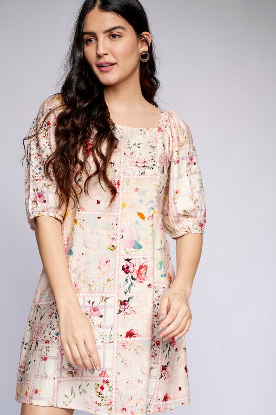 2 - Multi Floral Straight Dress, image 2