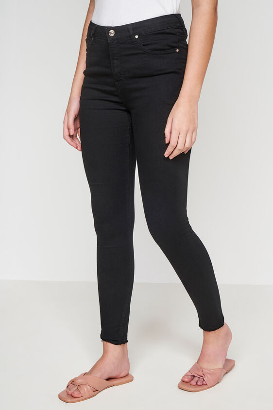 Black Solid Straight Bottom, Black, image 2