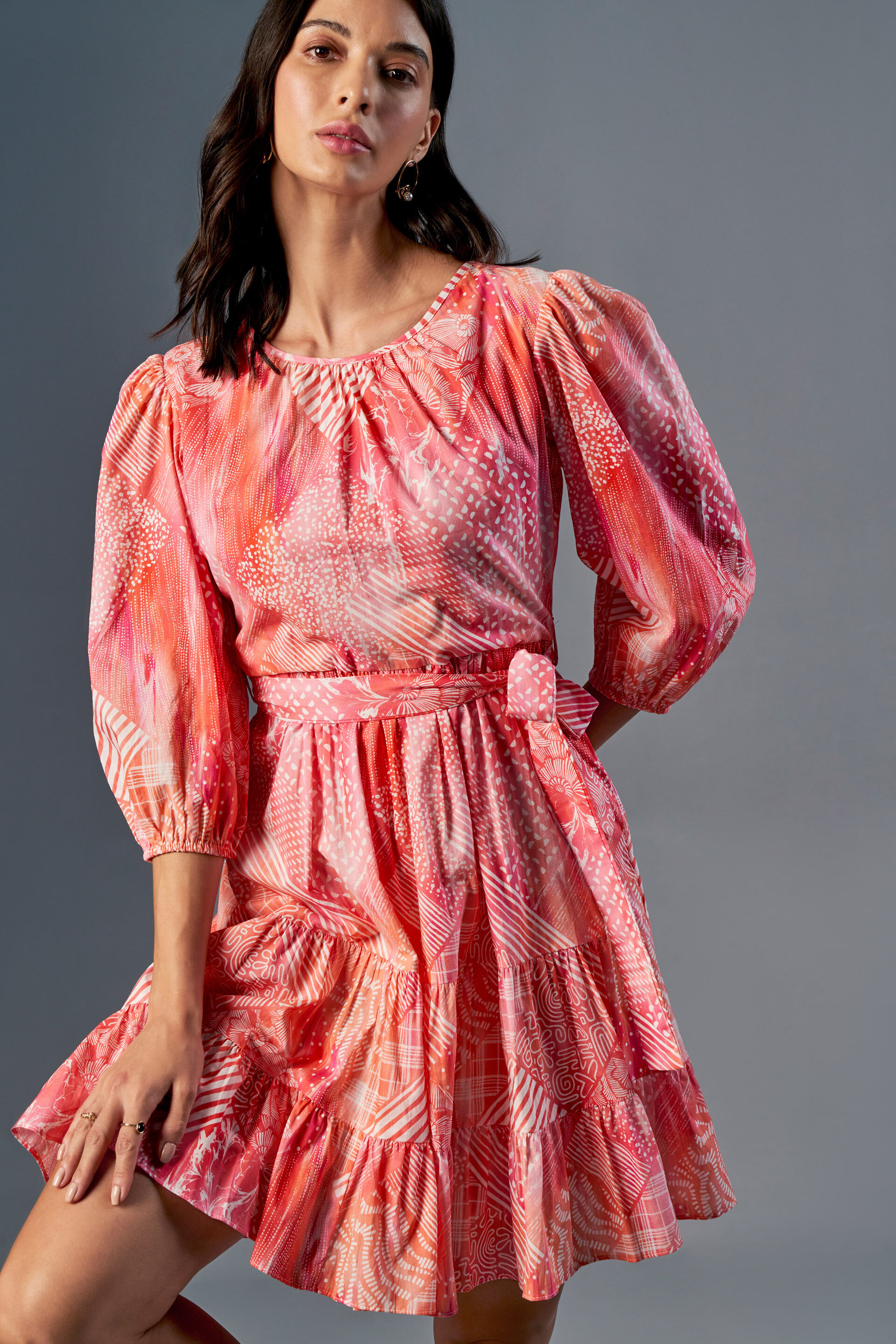 Coral Play Dress, Coral, image 4