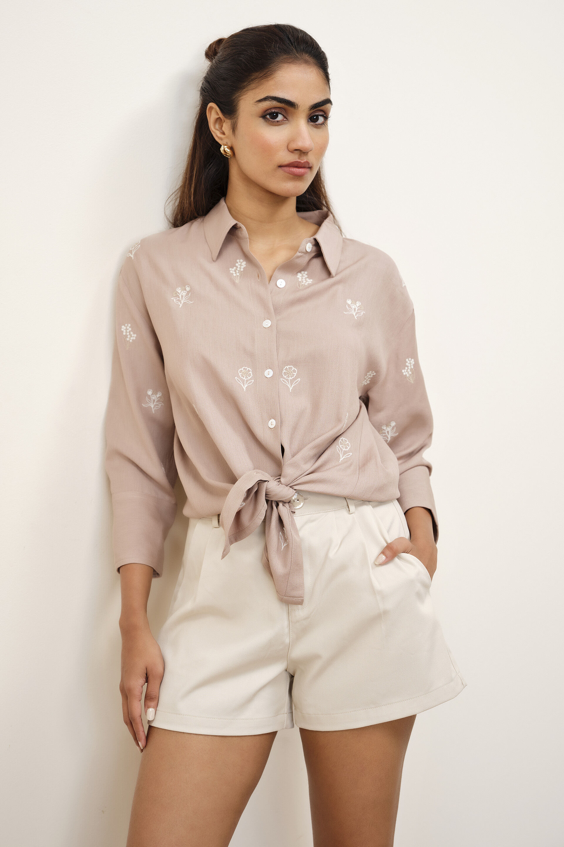 Agnes Beige Shirt, Beige, image 2