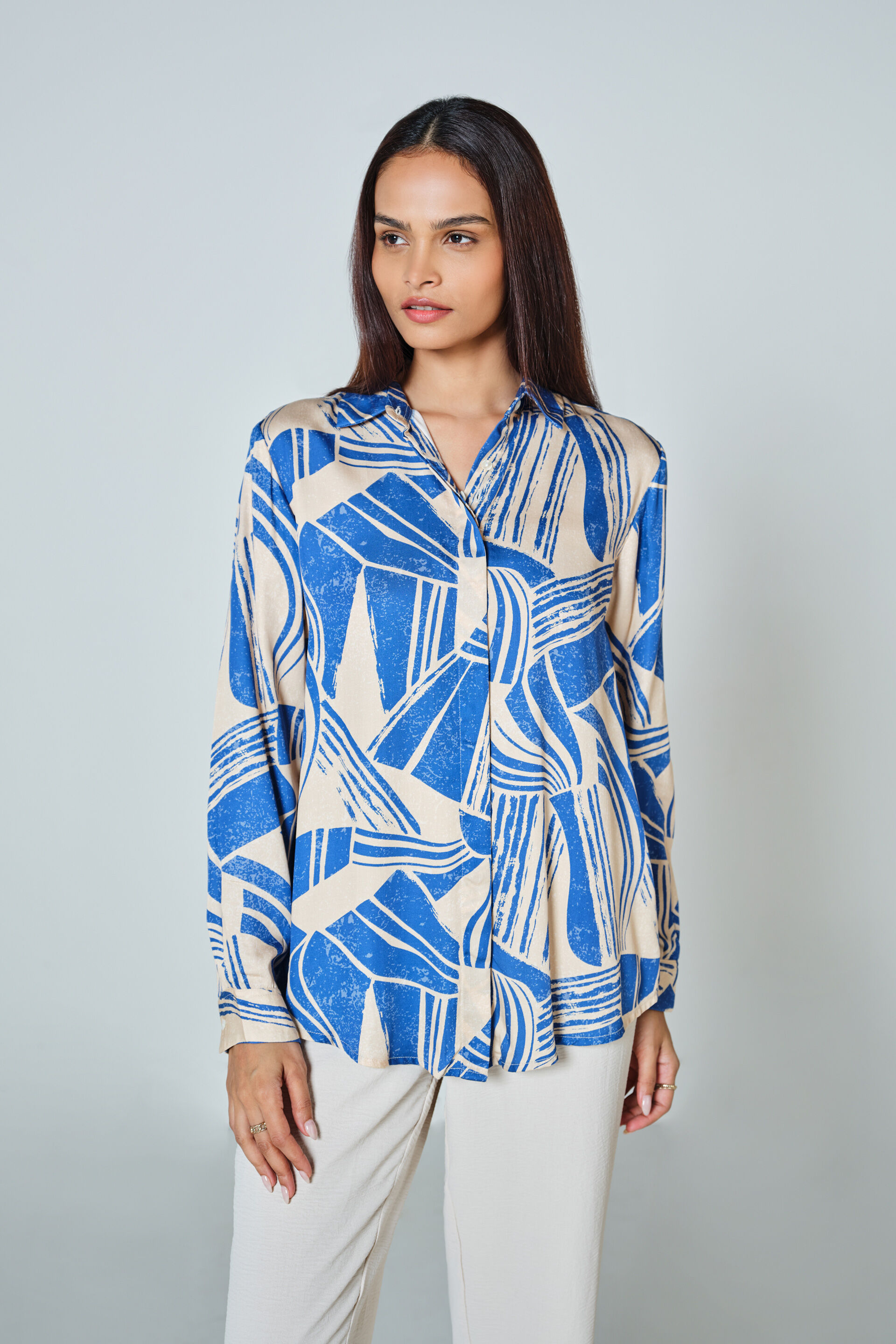 Blithe Blue Shirt, Blue, image 1