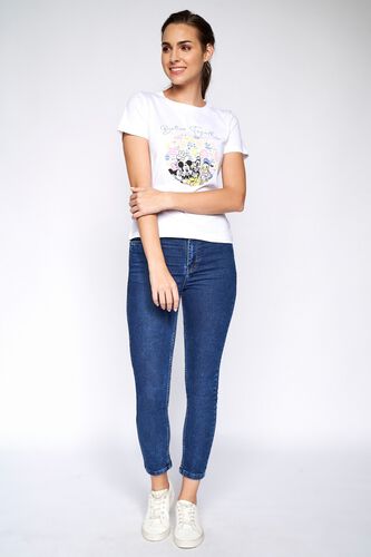 3 - White Graphic Straight Top, image 3