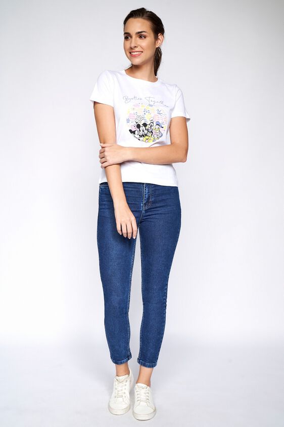 3 - White Graphic Straight Top, image 3