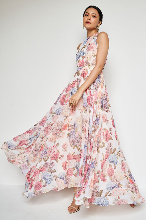 Rose Bouquet Maxi Dress, Multi Color, image 1