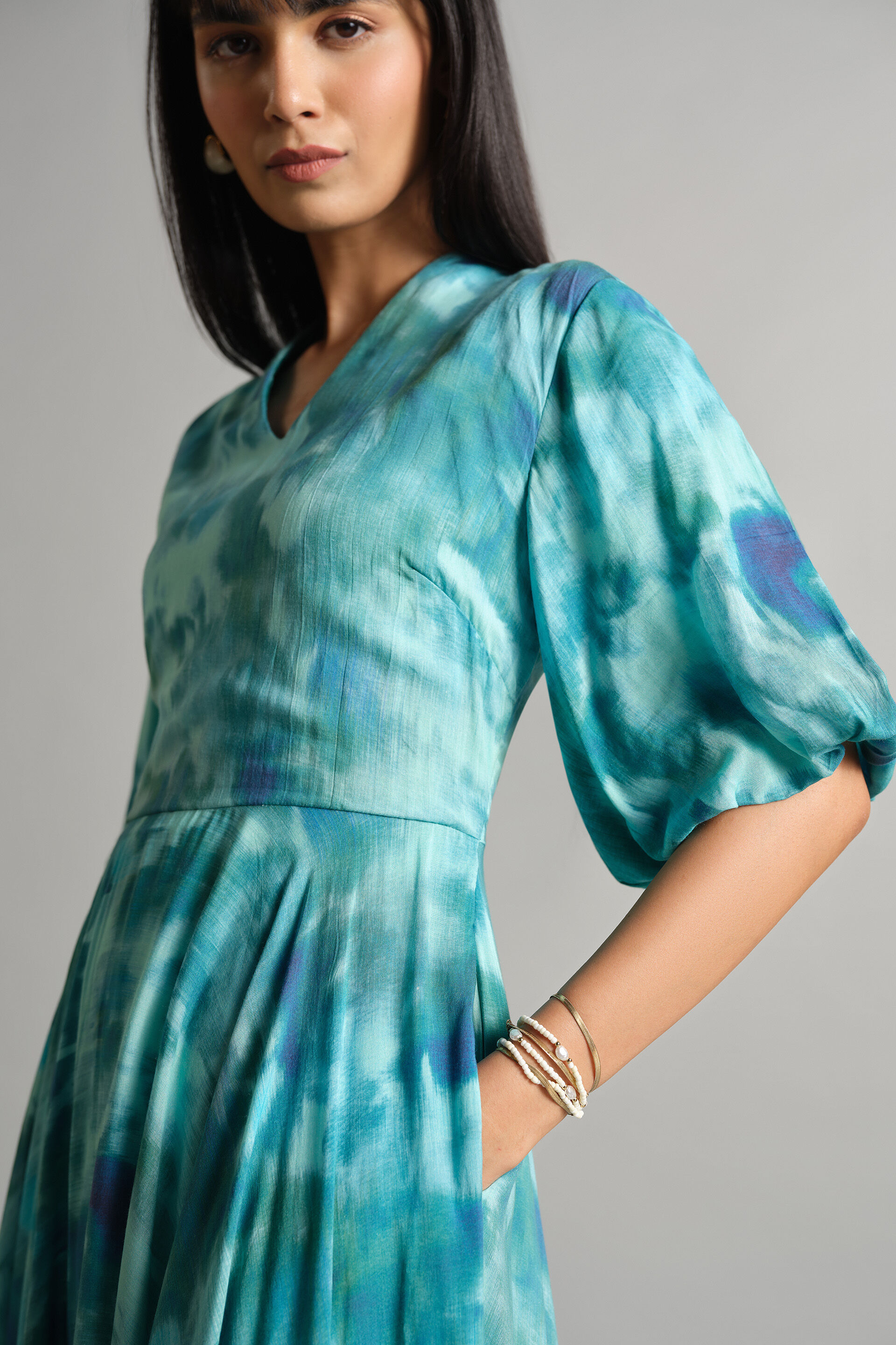 Blue Breeze LENZING&trade; Modal Dress, Blue, image 6