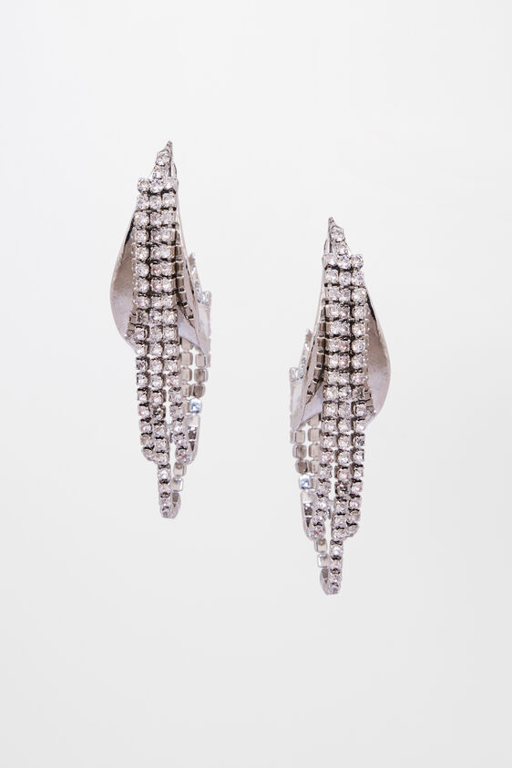 Silver Brass Earring, , image 1