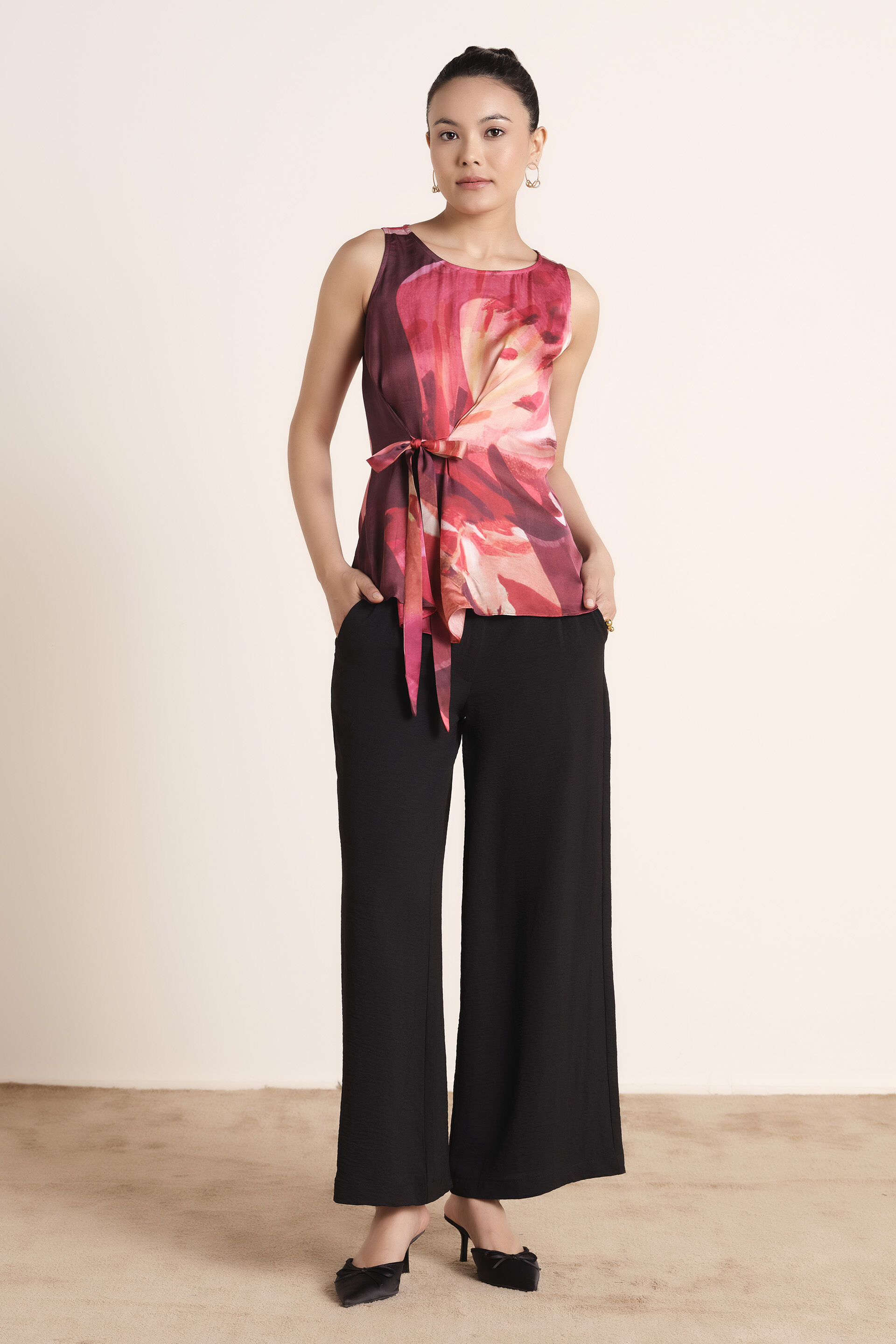 Mystic Abstract Print Modal Top, Pink, image 5