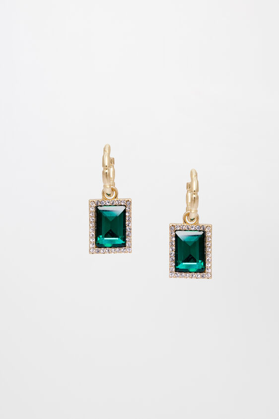 Green Brass Earring, , image 1