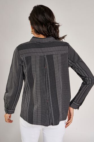 4 - Black Striped A-Line Top, image 4