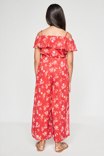 Flower Power Jumpsuit, Red, image 4