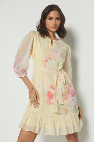 Sunny Glow Floral Dress, Yellow, image 5