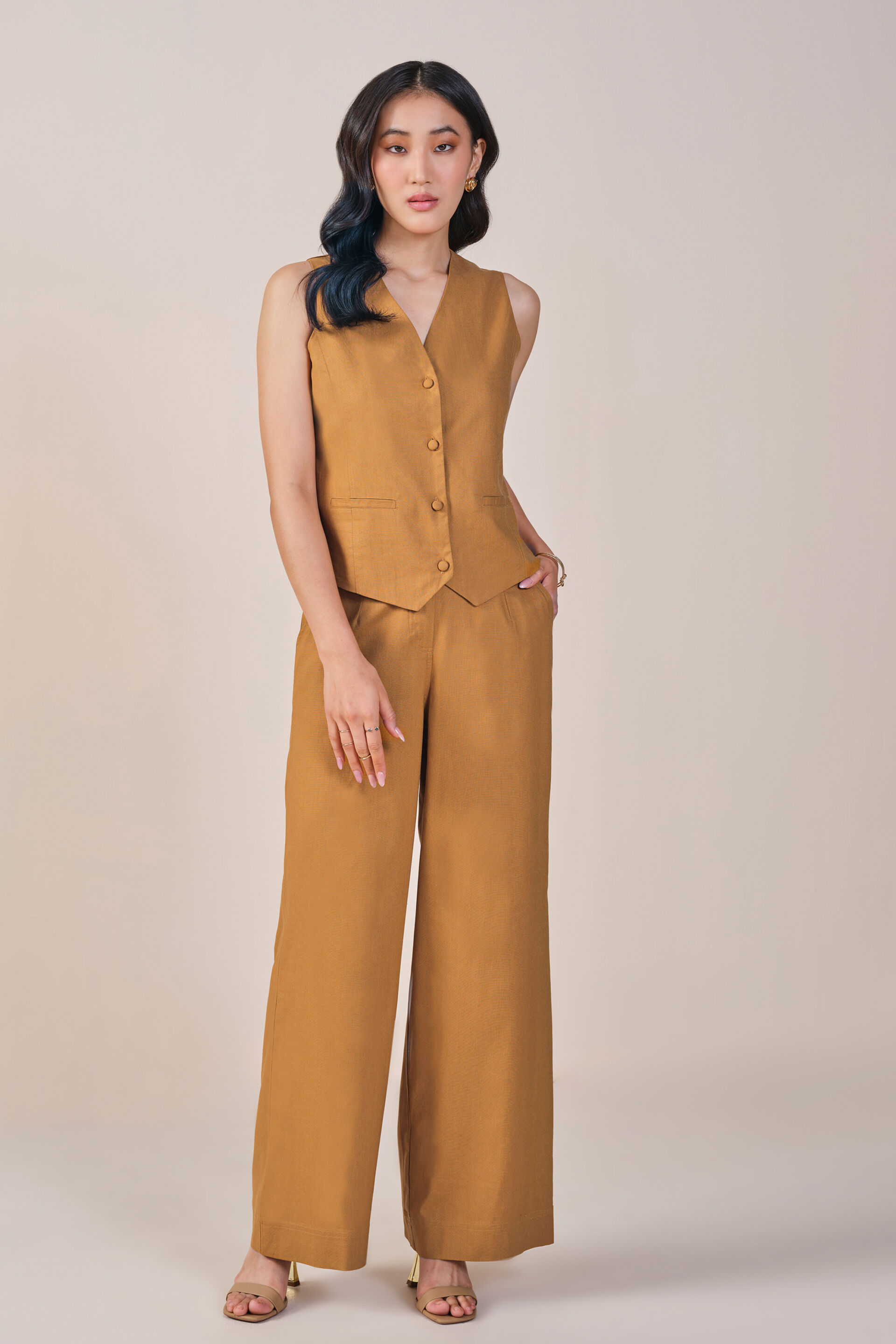 Pecan Co-ord Set, Brown, image 2