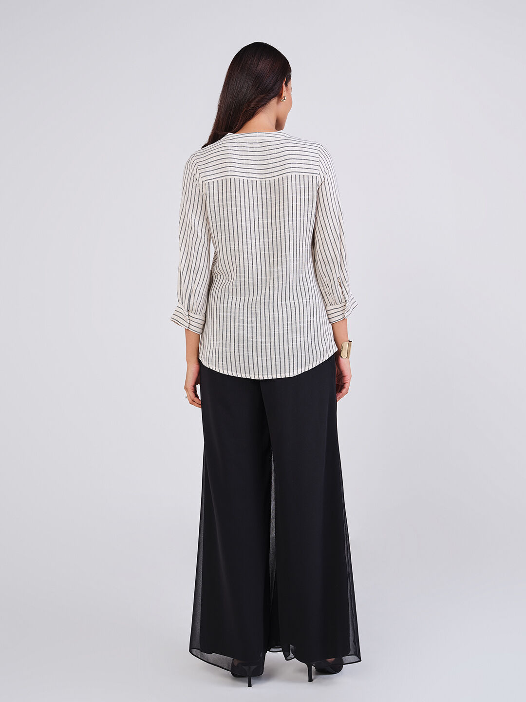 Natural Classic Stripes Shirt, Natural, image 4