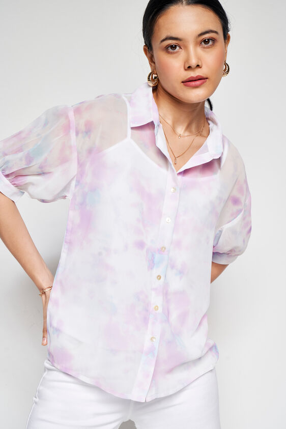 Summer Breeze Tie-Dye Top, Purple, image 1