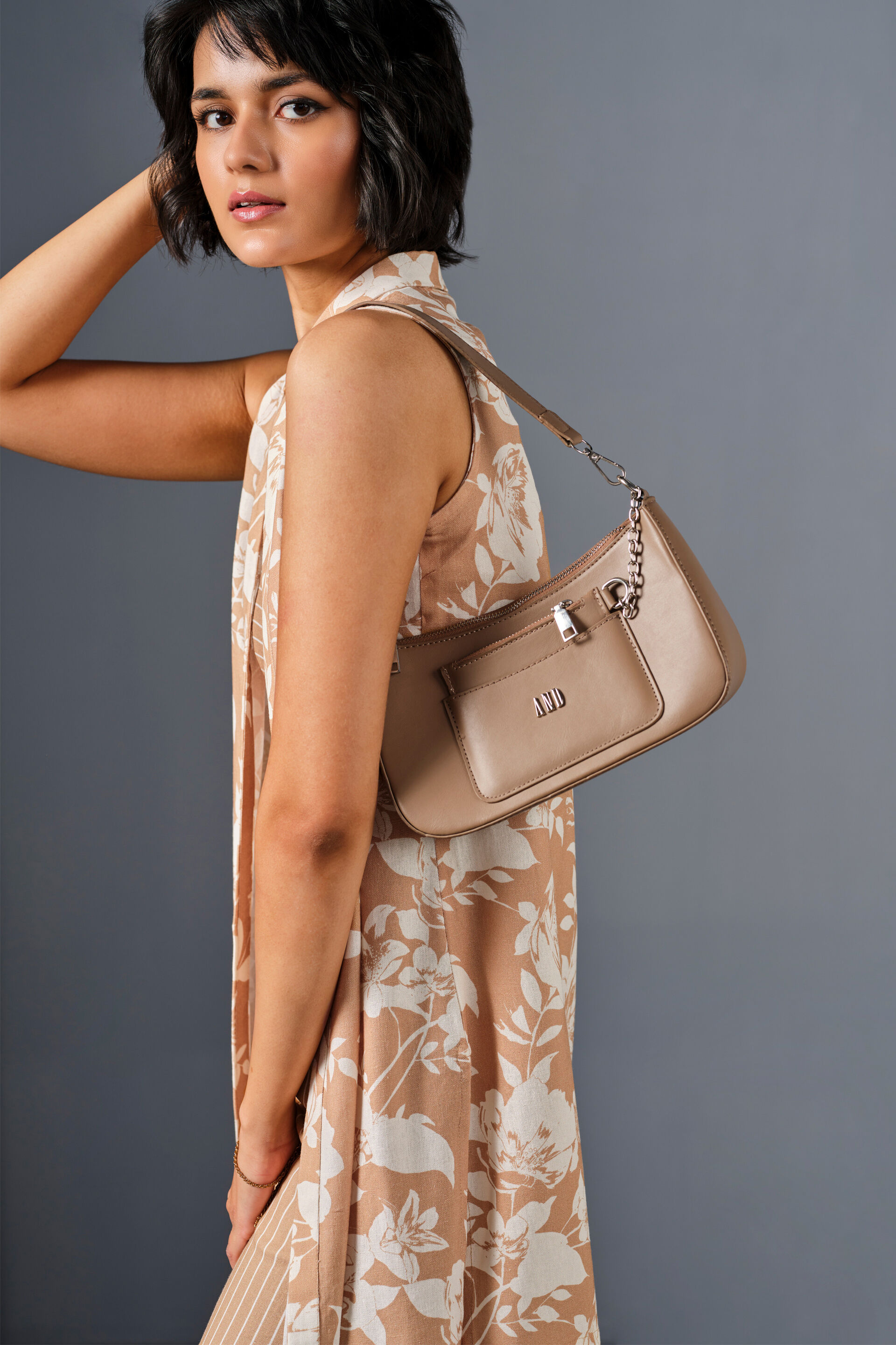 Sepia Garden Viscose Blend Set, Beige, image 5