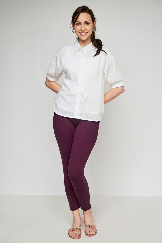 Black Regular Straight Bottom, Wine, image 1