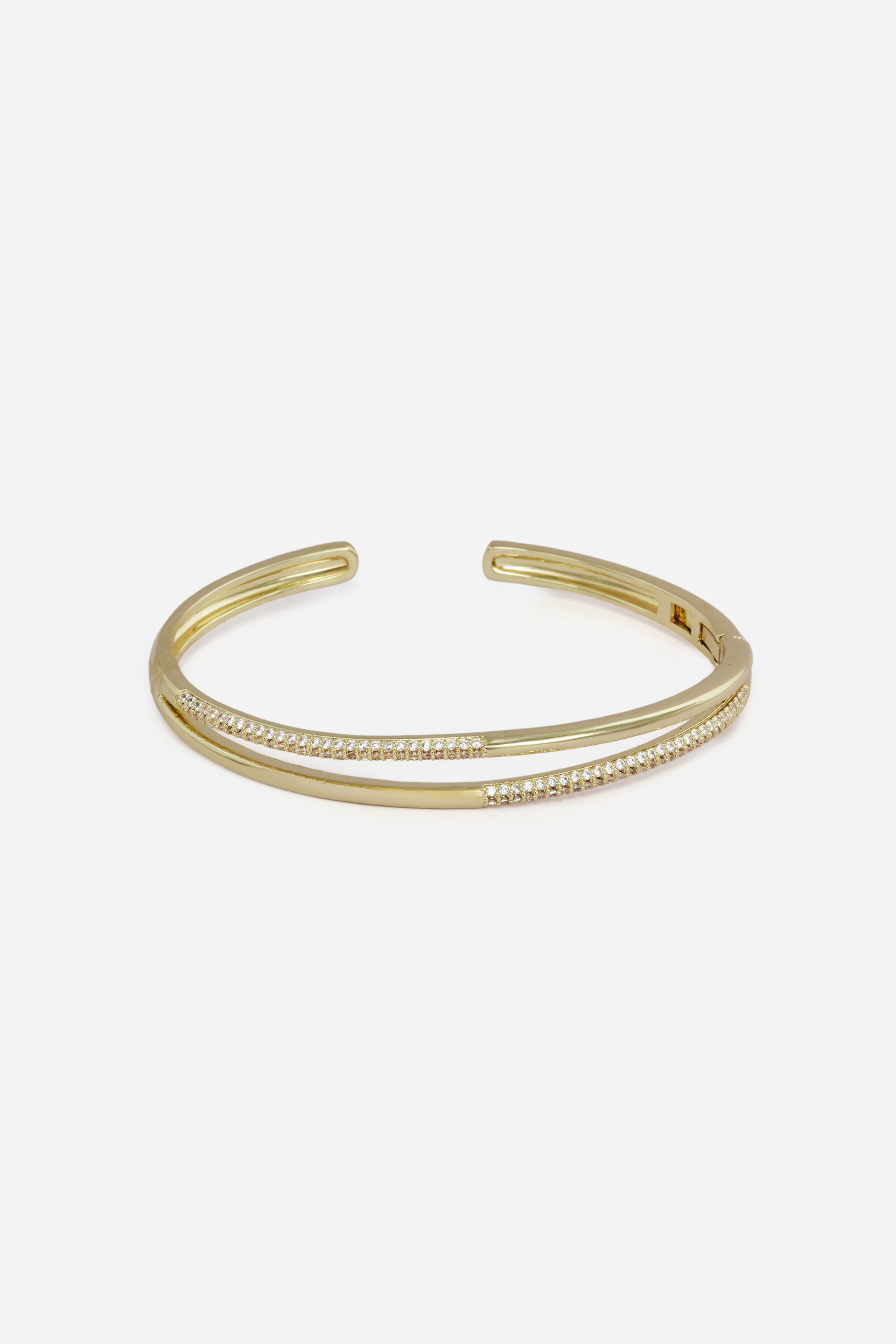 Gold Embellished Dual Layer Cuff, , image 1